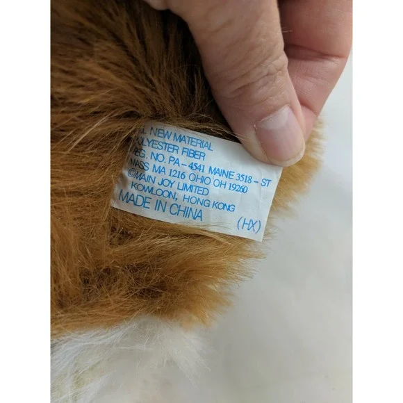 Fluffy Dog Plush 10 Inch Pedigree Pets Tan Brown Main Joy Ltd Stuffed Animal toy - Picture 7 of 7